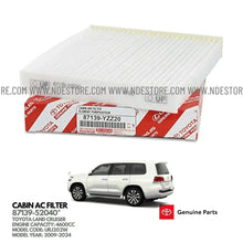 CABIN AC FILTER GENUINE FOR TOYOTA LAND CRUISER 4600CC (2008-2025) - ndestore.com