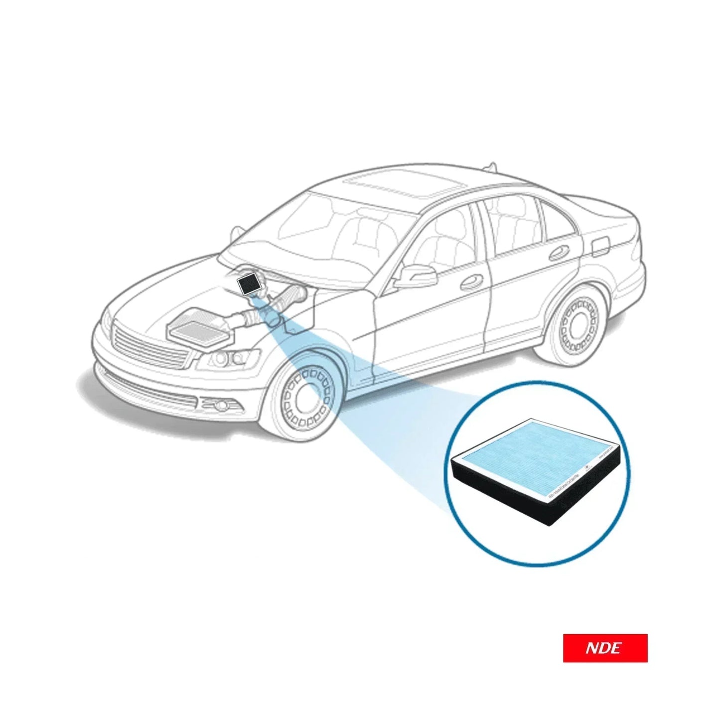 CABIN AC FILTER GENUINE FOR TOYOTA FORTUNER - ndestore.com