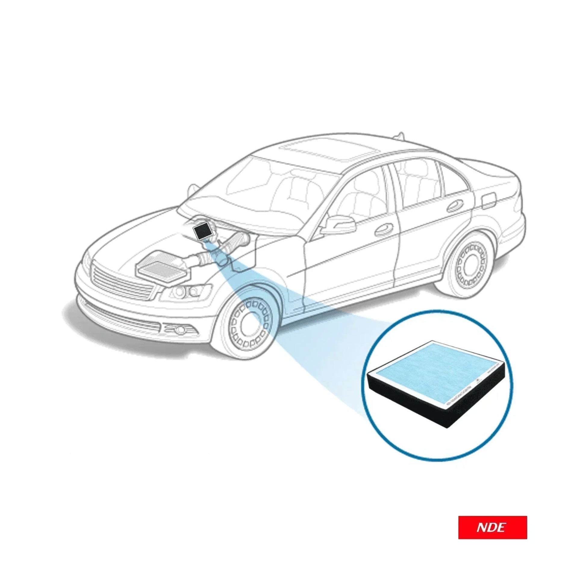 CABIN AC FILTER GENUINE FOR TOYOTA FORTUNER - ndestore.com