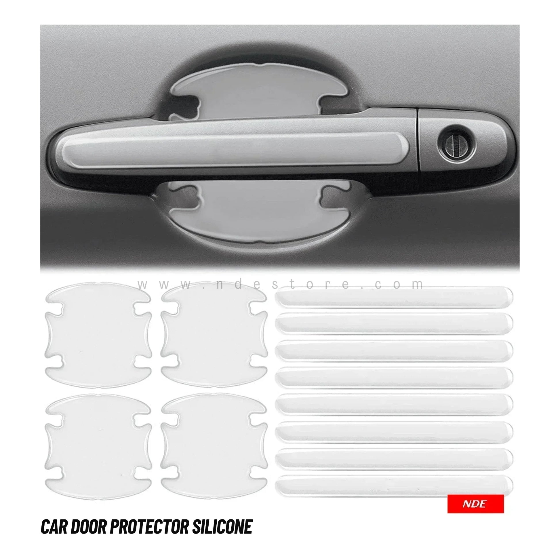 DOOR HANDLE GUARD TRANSPARENT PROTECTOR FOR CHANGAN ALSVIN - ndestore.com