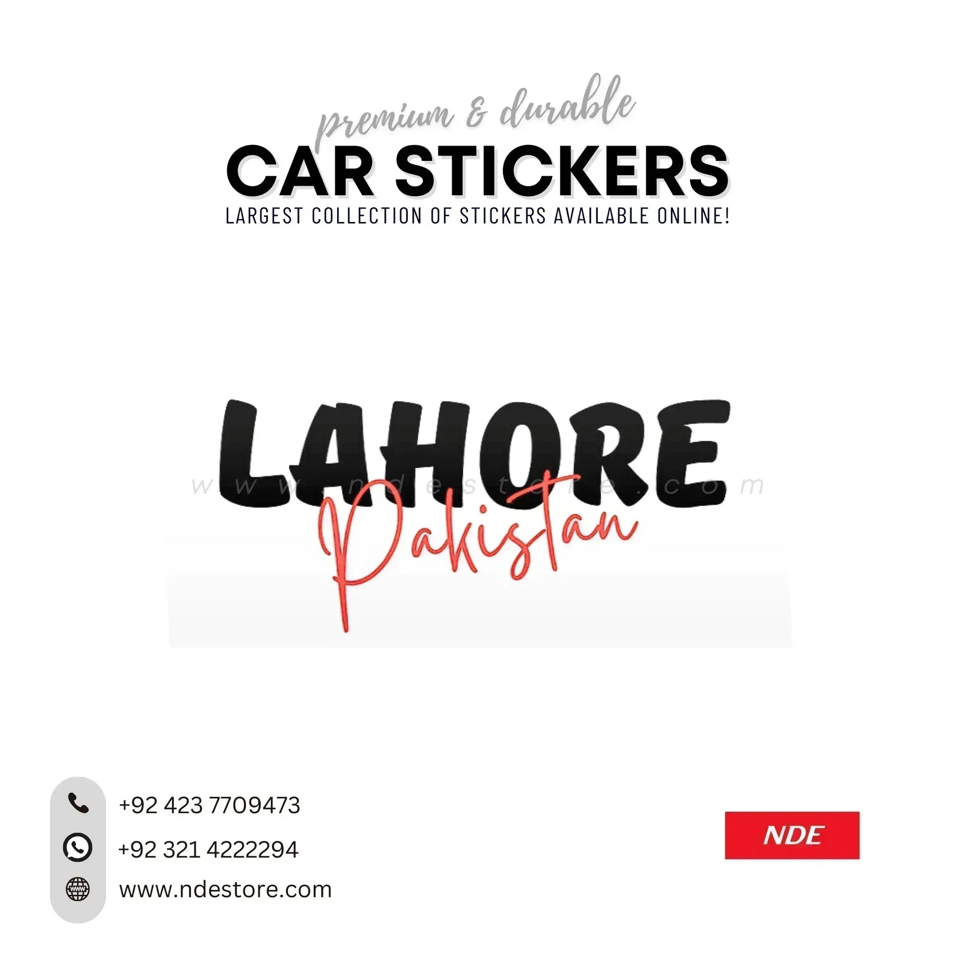 STICKER LAHORE PAKISTAN (SKU: LH44835) - ndestore.com