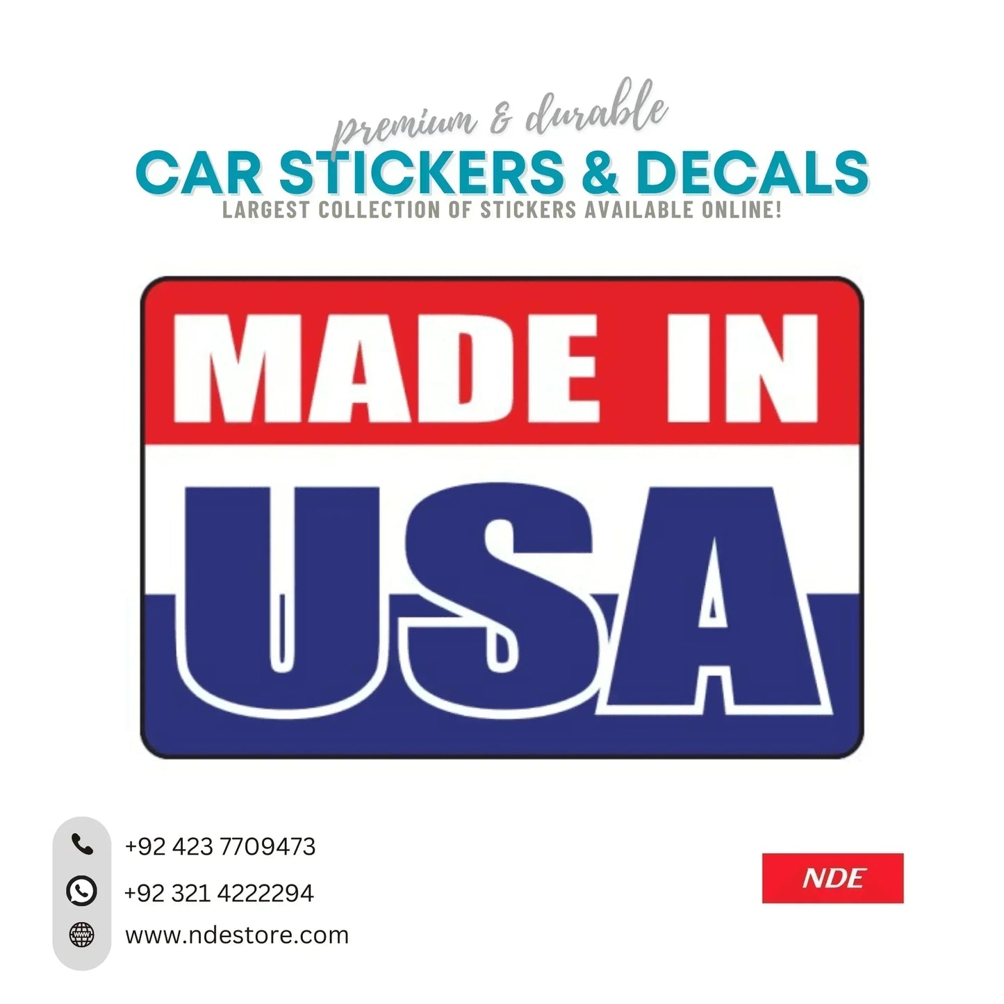 STICKER MADE IN USA - ndestore.com