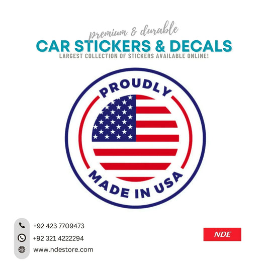 STICKER MADE IN USA PROUDLY - ndestore.com