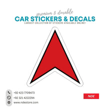 STICKER RED ARROW - ndestore.com