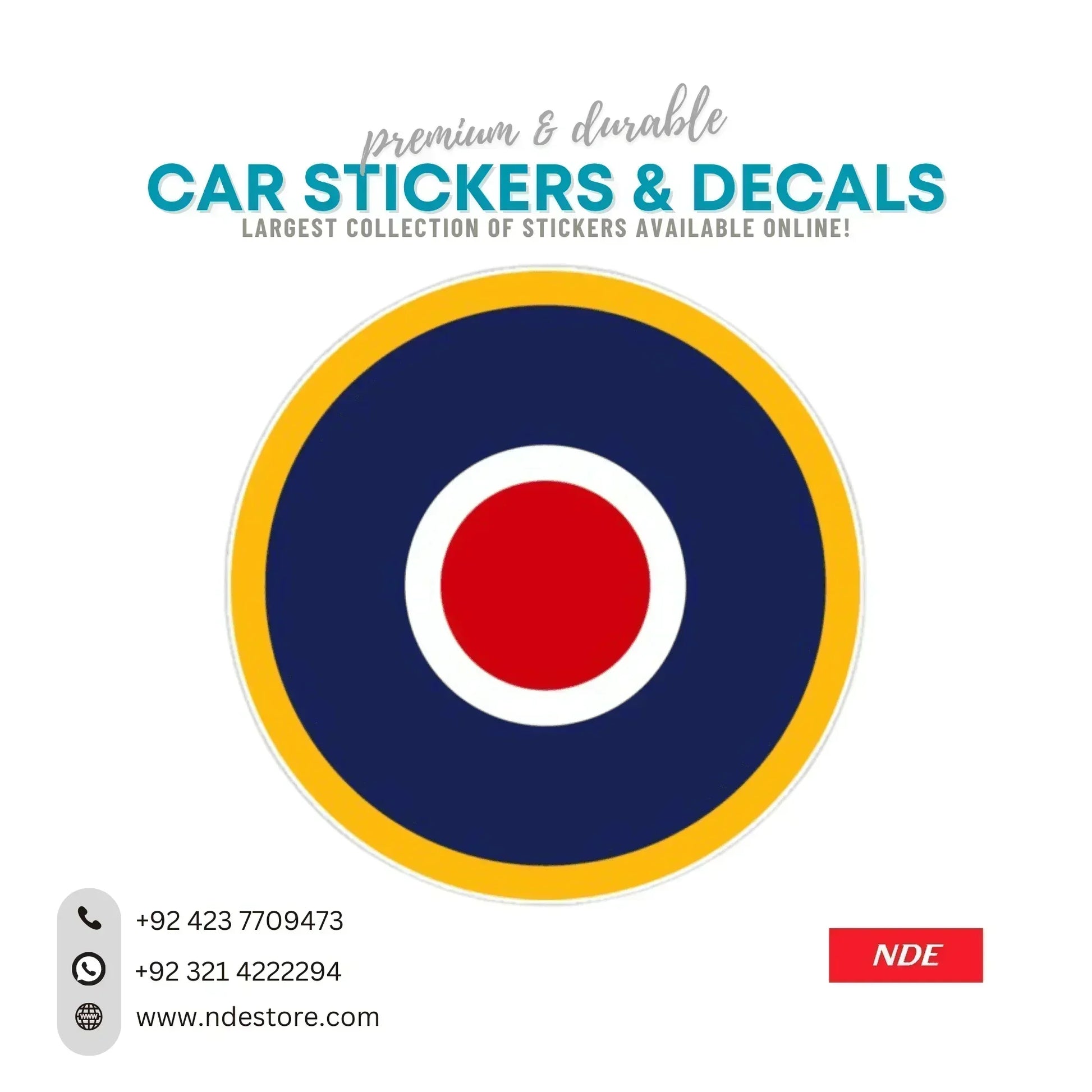 STICKER ROYAL AIR FORCE LOGO (NEW) - ndestore.com