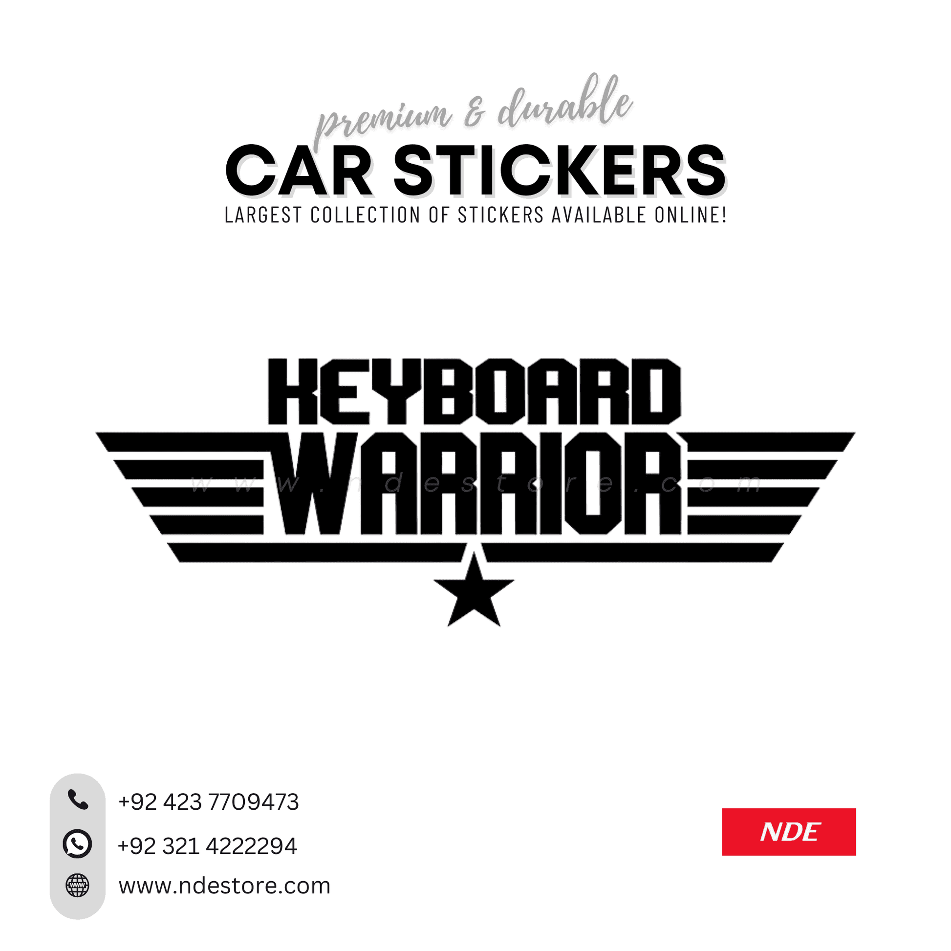 STICKER KEYBOARD WARIROR - ndestore.com