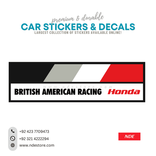 STICKER HONDA BRITISH AMERICAN RACING - ndestore.com
