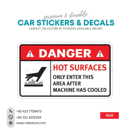 STICKER DANGER HOT SURFACE - ndestore.com