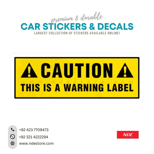 STICKER CAUTION WARNING LABEL - ndestore.com