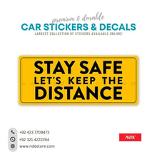 STICKER STAY SAFE LETS KEEP THE DISTANCE - ndestore.com