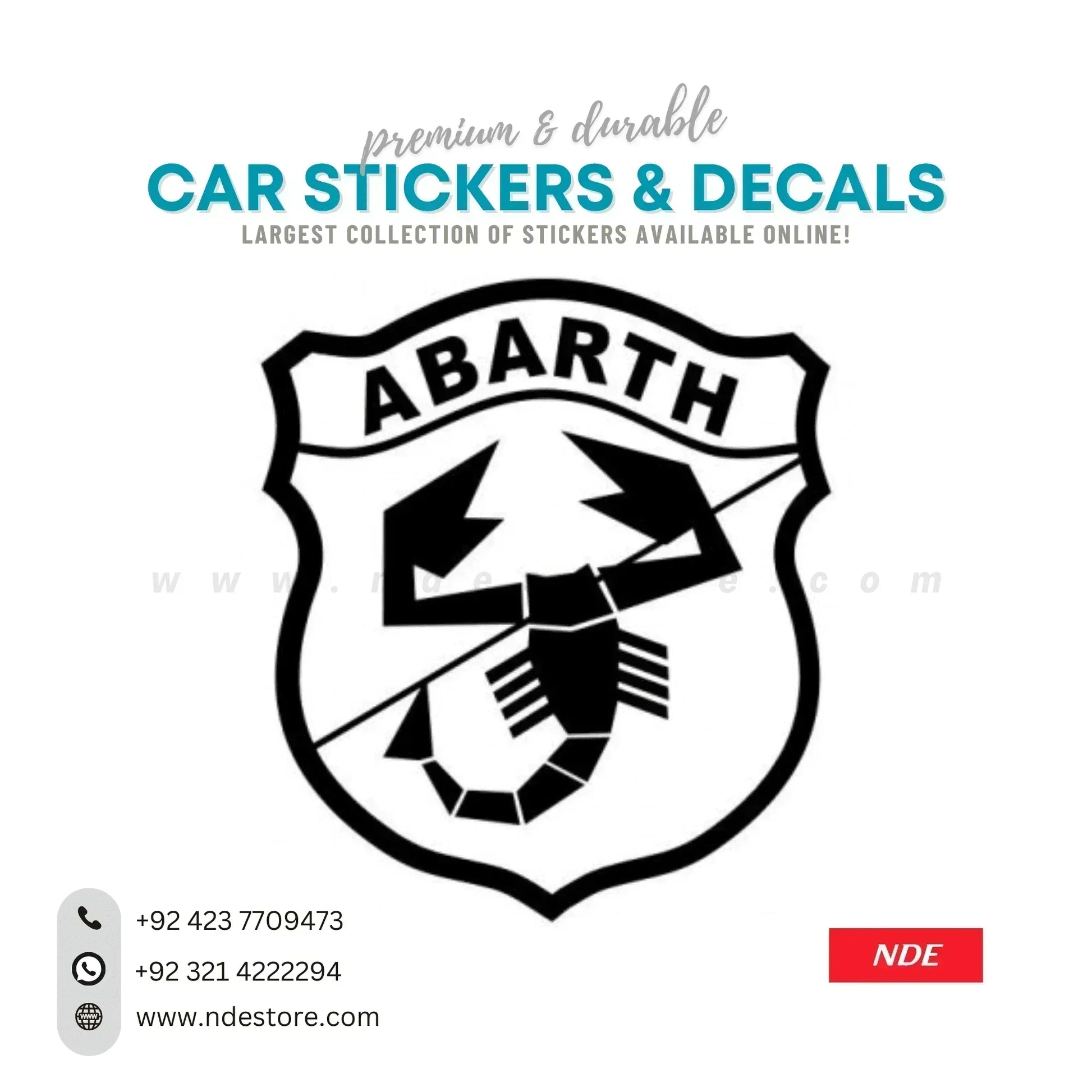 STICKER ABARTH - ndestore.com