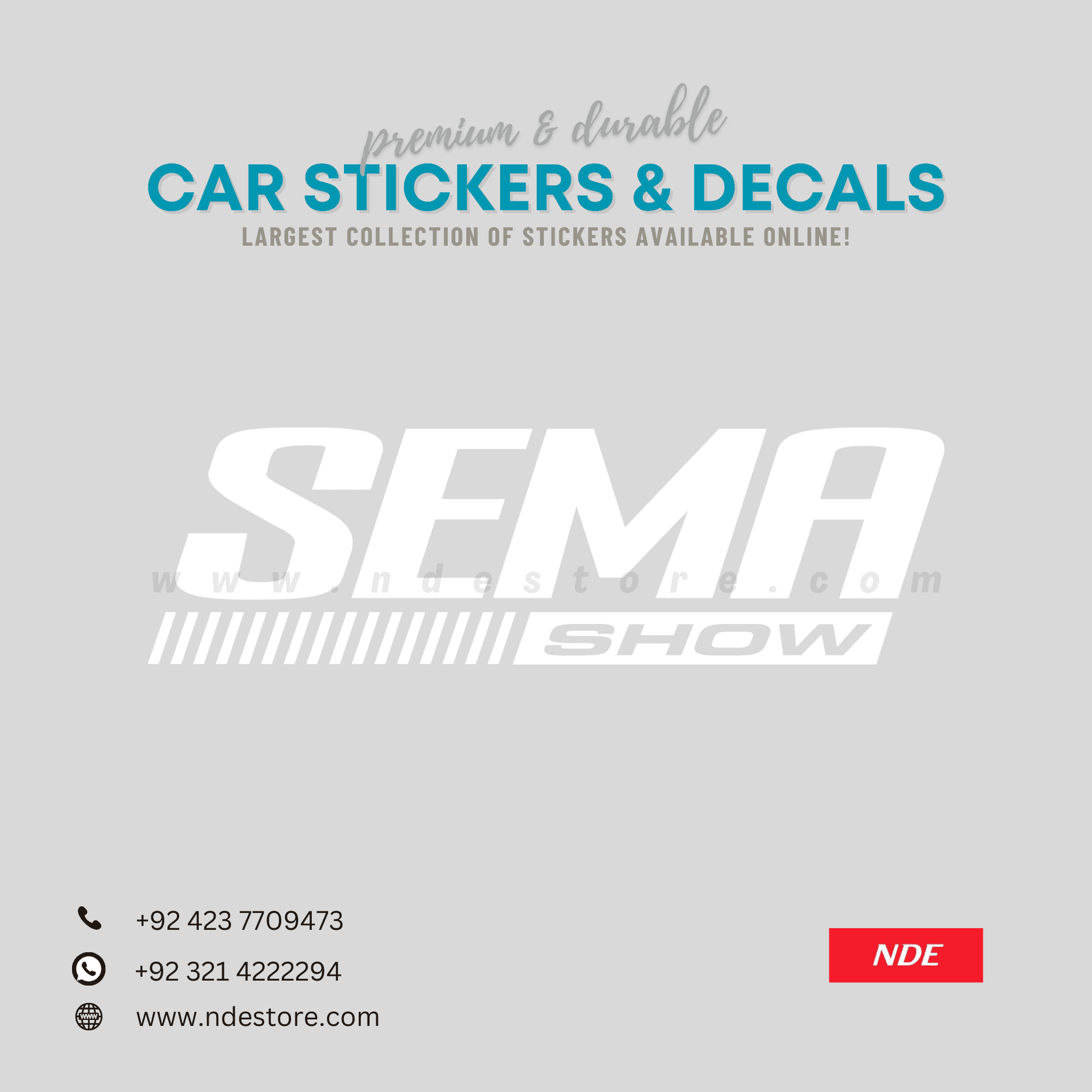 STICKER SEMA SHOW - ndestore.com