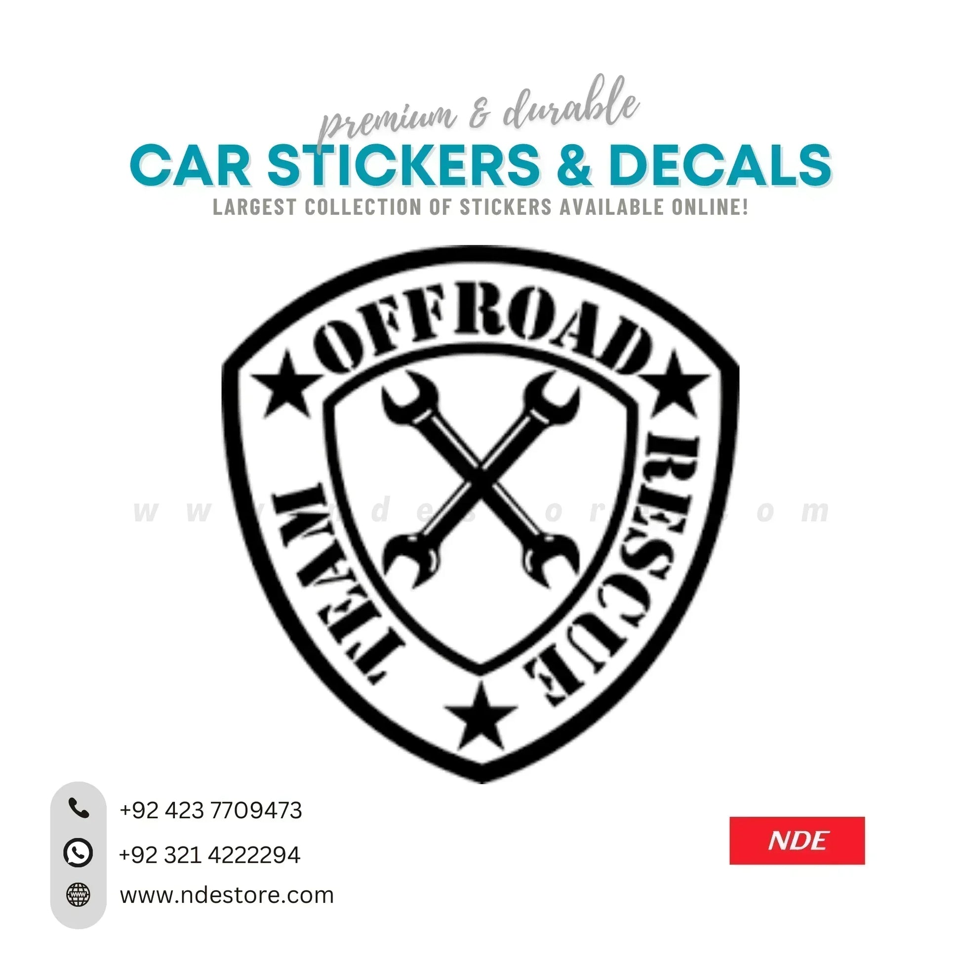 STICKER OFF ROAD TEAM RESCUE - ndestore.com
