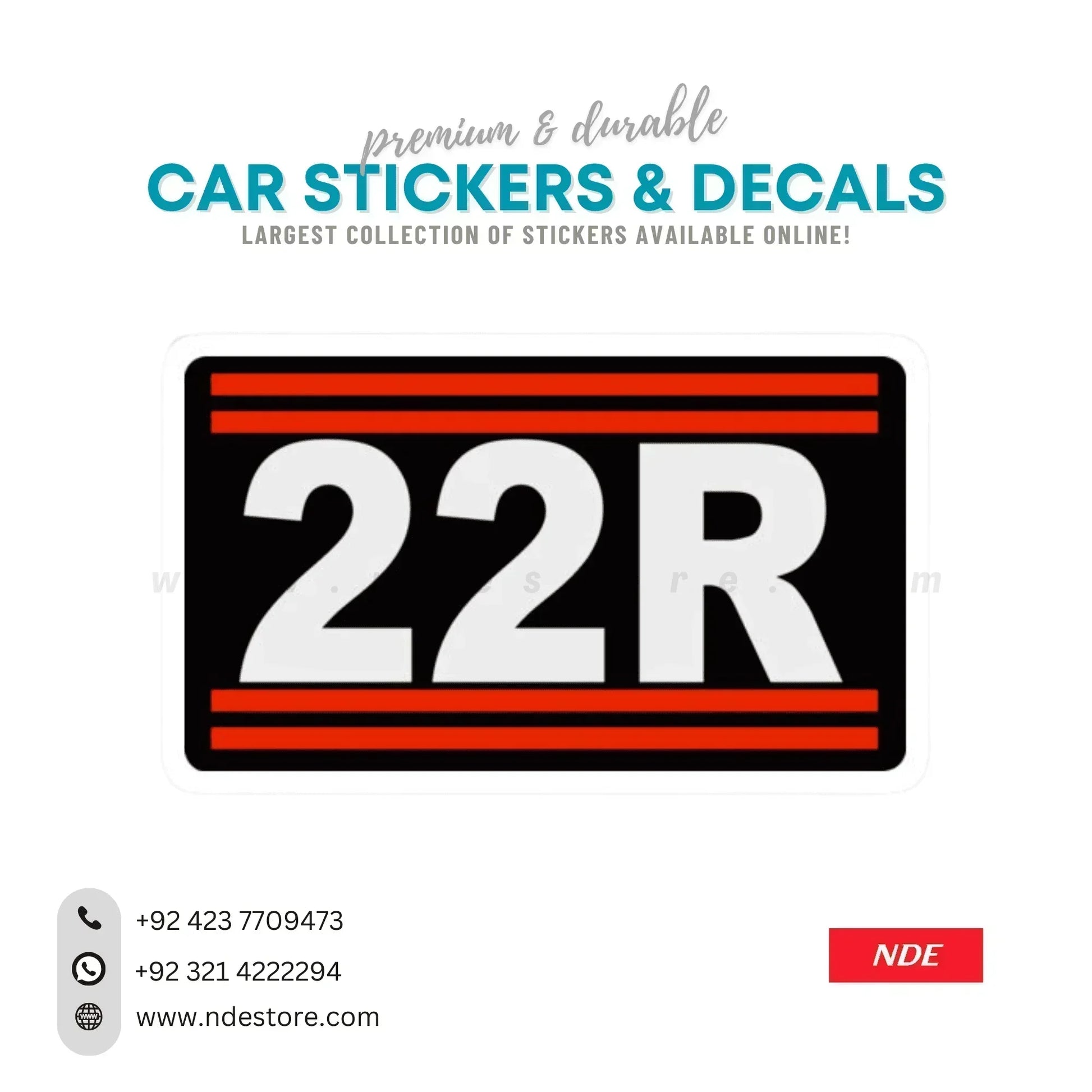 STICKER 22R TOYOTA - ndestore.com