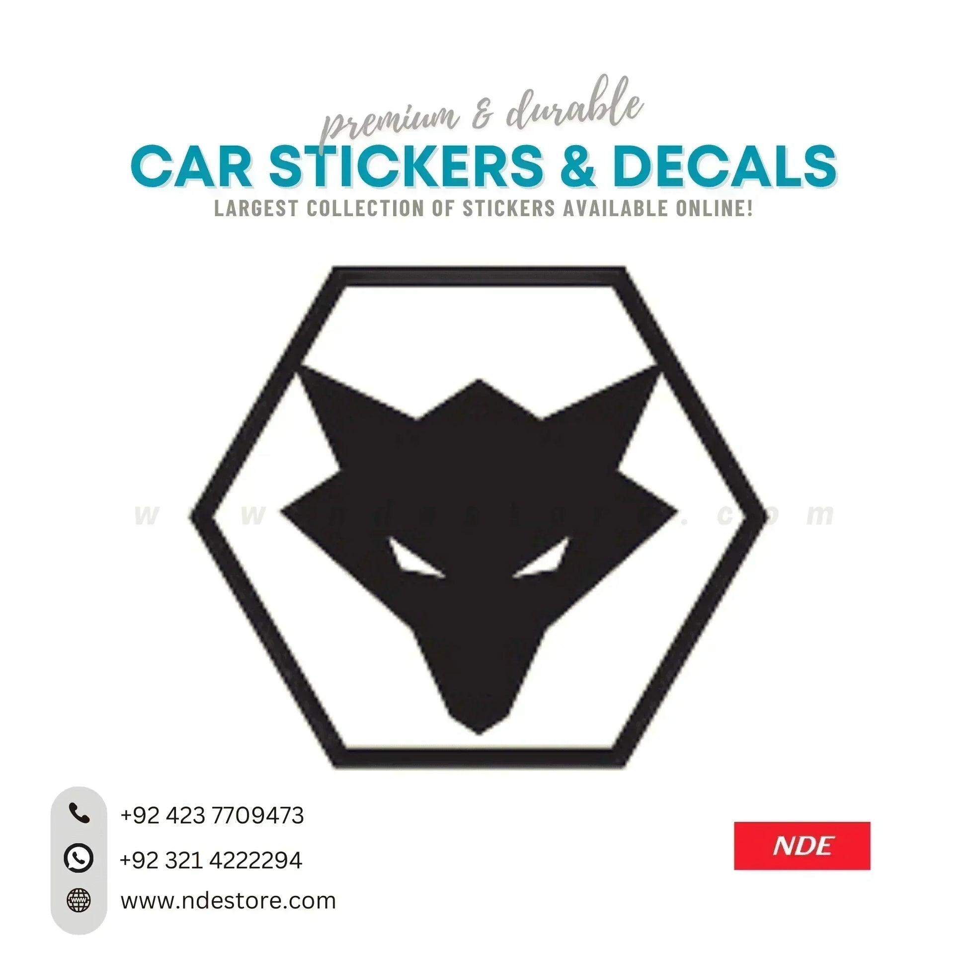 STICKER FOX (FO-003) - ndestore.com
