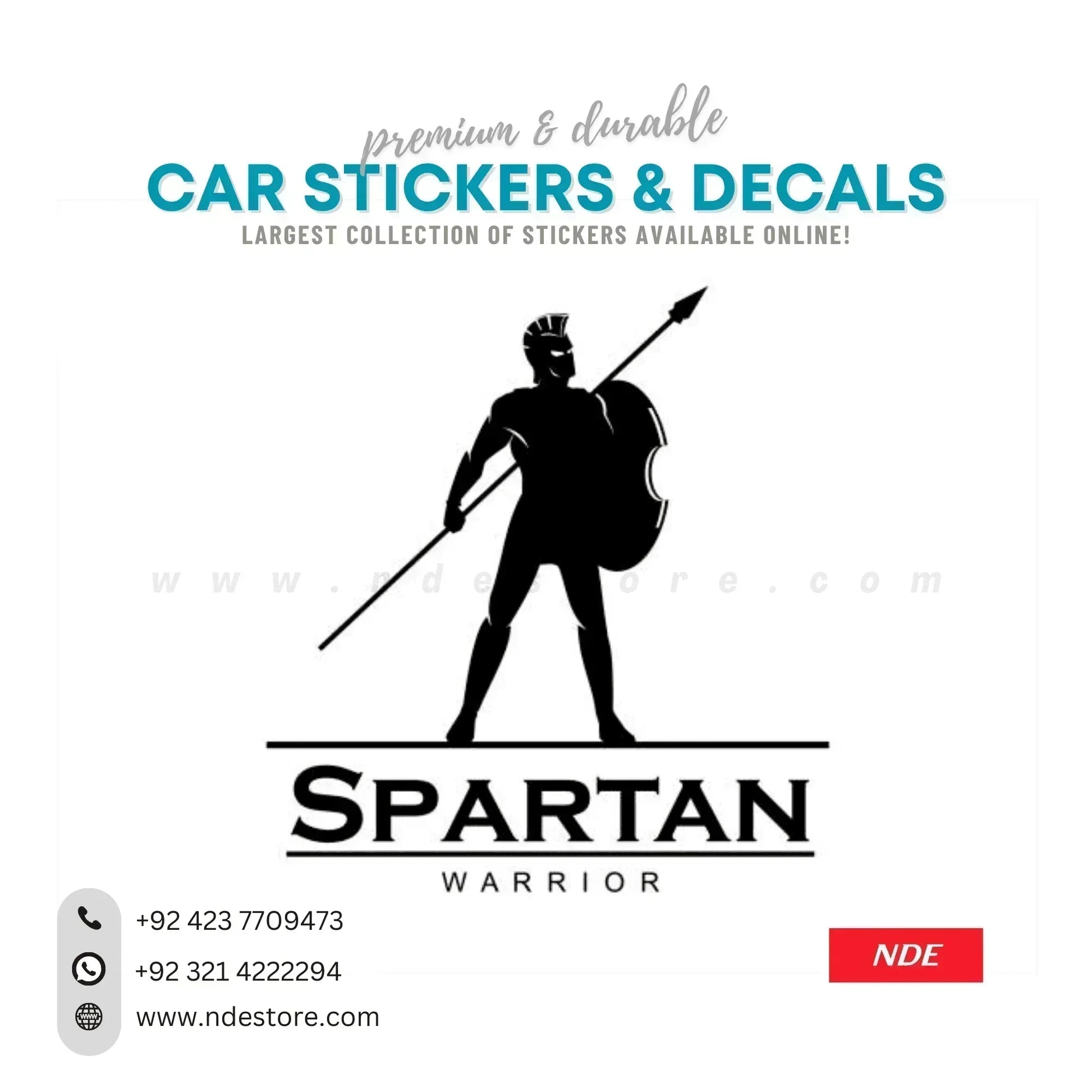 STICKER SPARTAN WARRIOR (SPR-005) - ndestore.com