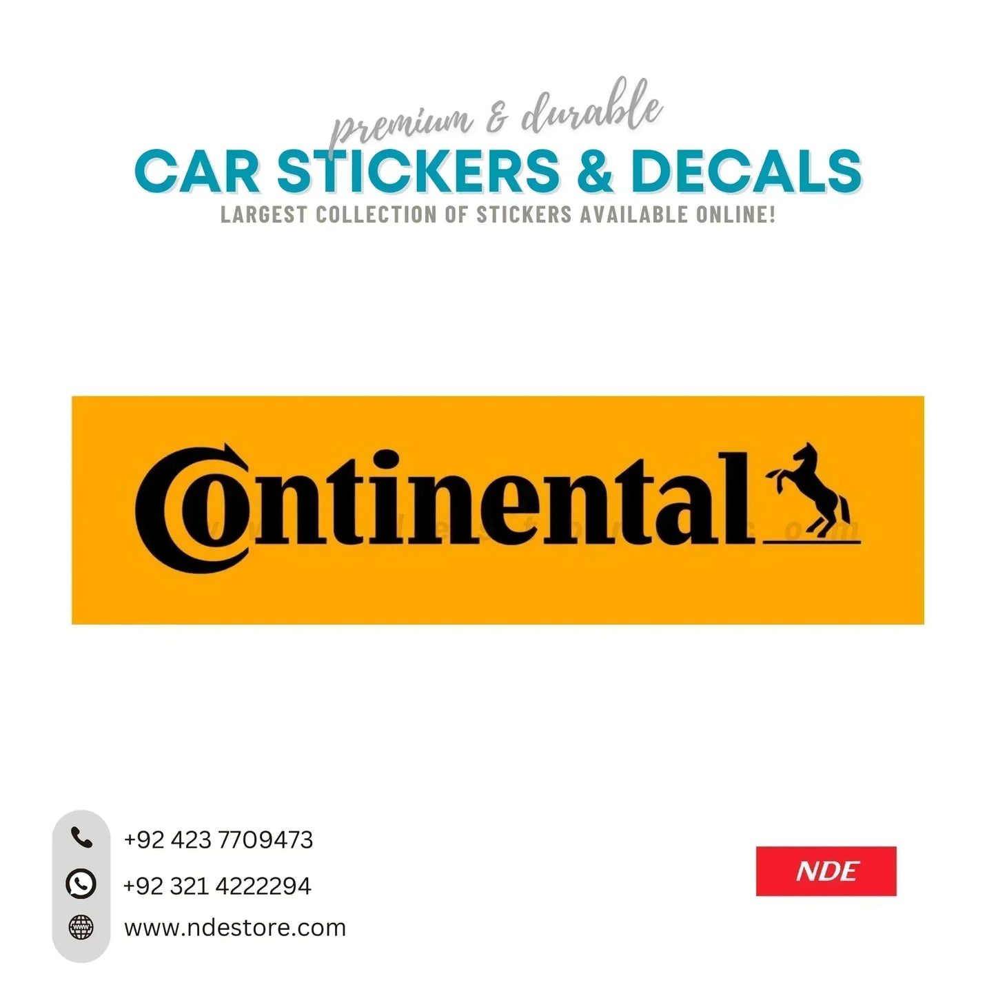 STICKER CONTINENTAL - ndestore.com