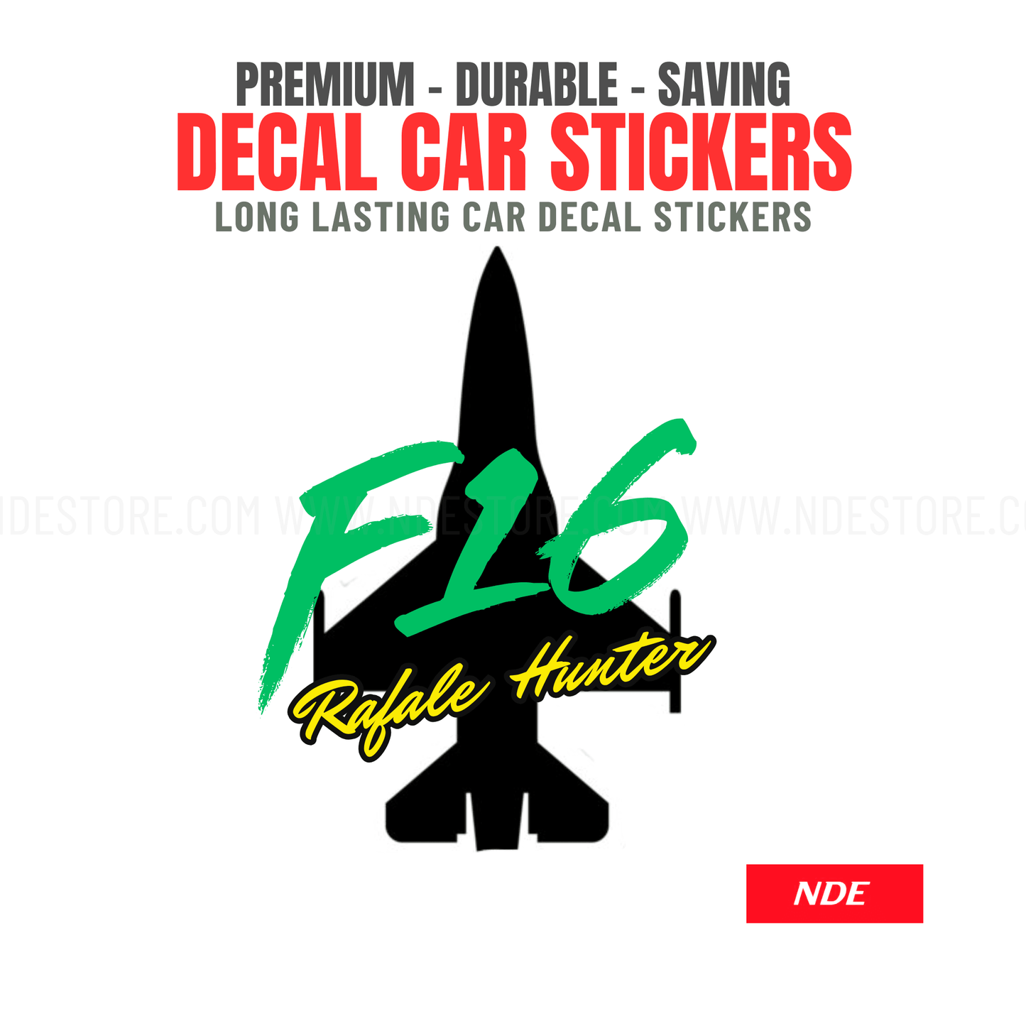 STICKER JET F16 RAFLE HUNTER - ndestore.com