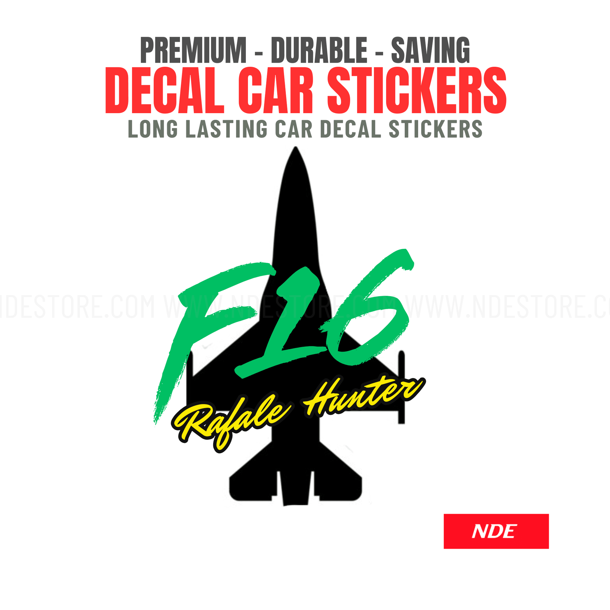 STICKER JET F16 RAFLE HUNTER - ndestore.com