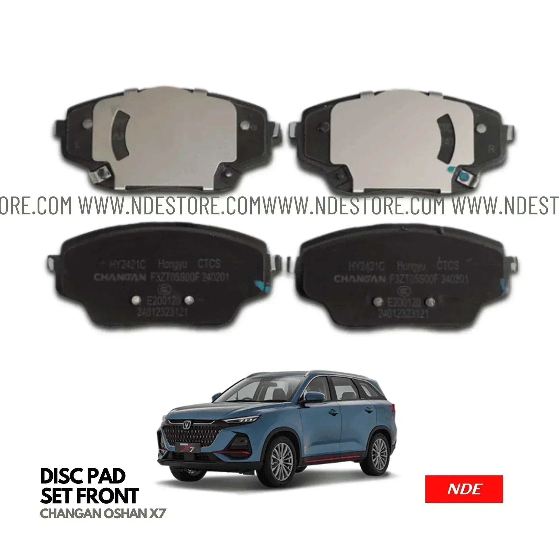 BRAKE DISC PAD SET FRONT GENUINE FOR CHANGAN OSHAN X7 - ndestore.com