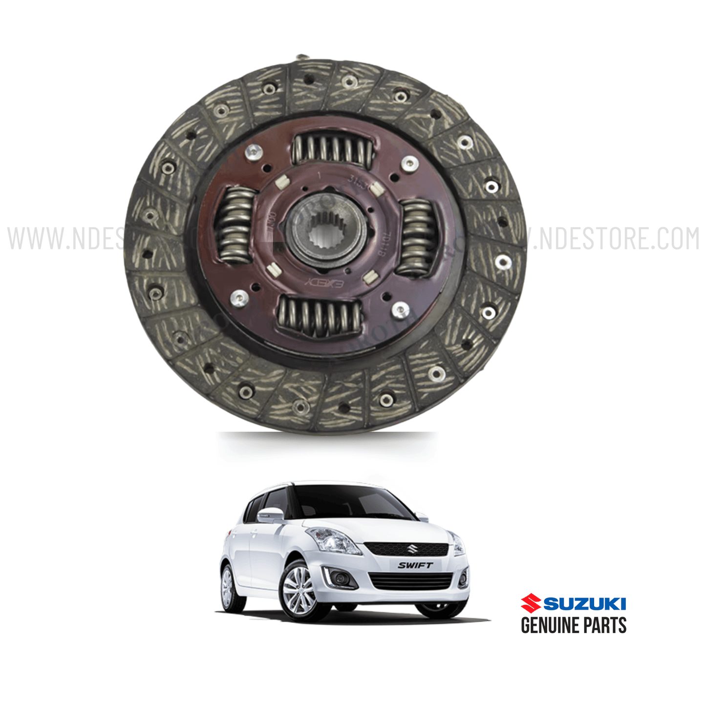 CLUTCH PLATE AND PRESSURE GENUINE FOR SUZUKI SWIFT - ndestore.com