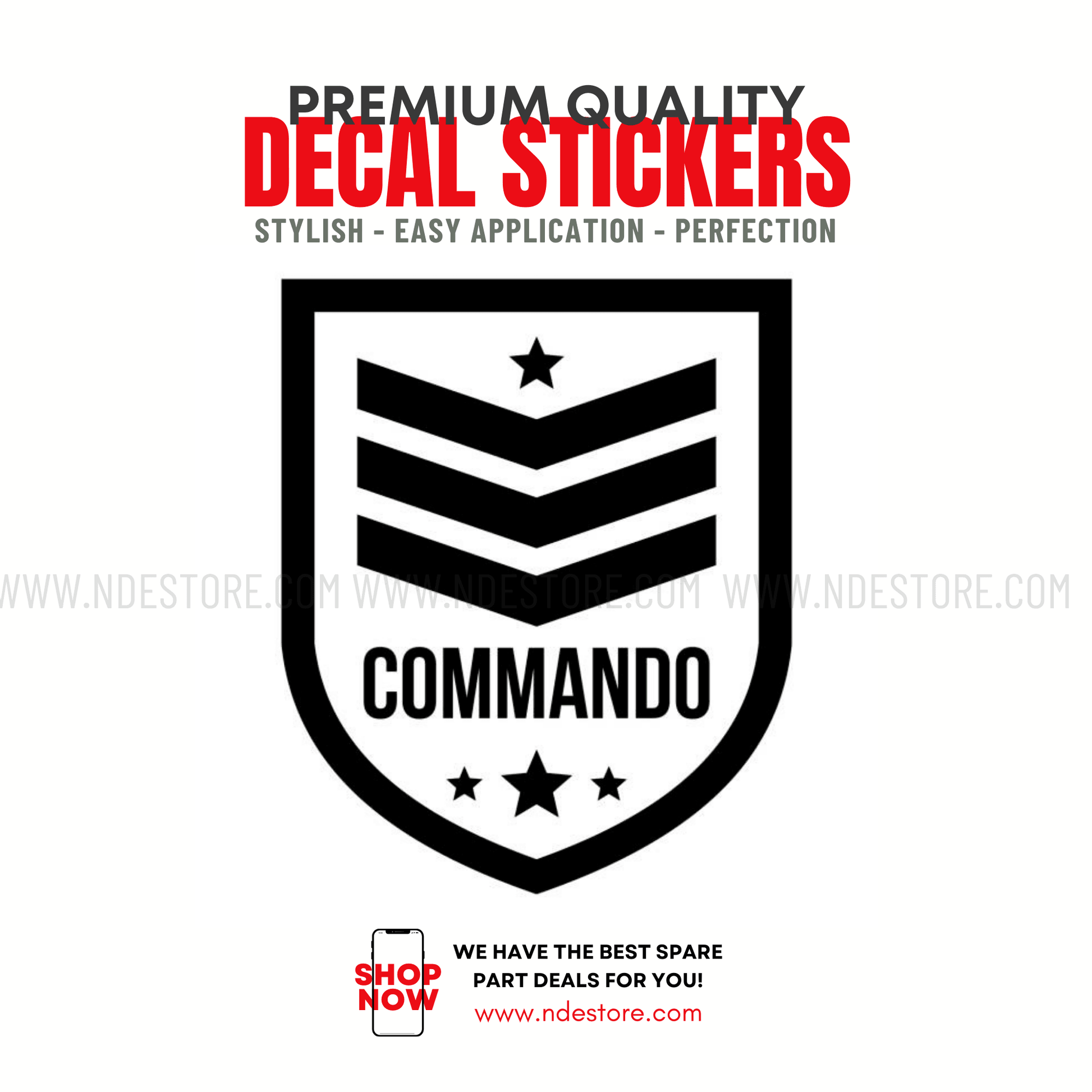 STICKER COMMANDO - ndestore.com