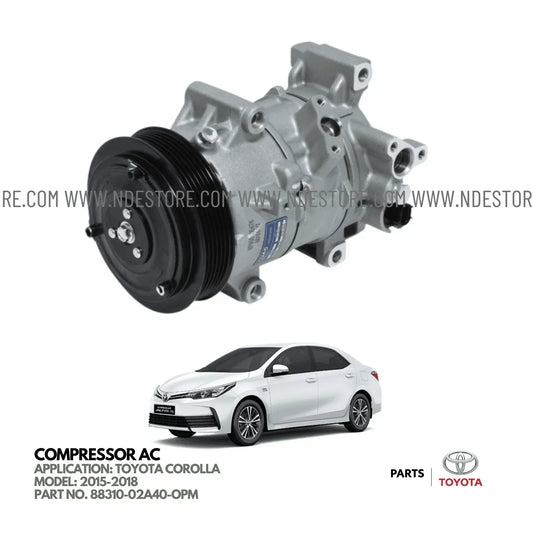 COMPRESSOR AC FOR TOYOTA COROLLA ALTIS - ndestore.com