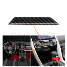 INTERIOR CONSOLE COVER CARBON FIBER FOR HONDA CIVIC (2021-2024) - ndestore.com