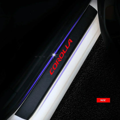 DOOR SILL AREA PROTECTION CARBON FIBER STICKER FOR TOYOTA COROLLA - ndestore.com