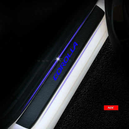 DOOR SILL AREA PROTECTION CARBON FIBER STICKER FOR TOYOTA COROLLA - ndestore.com