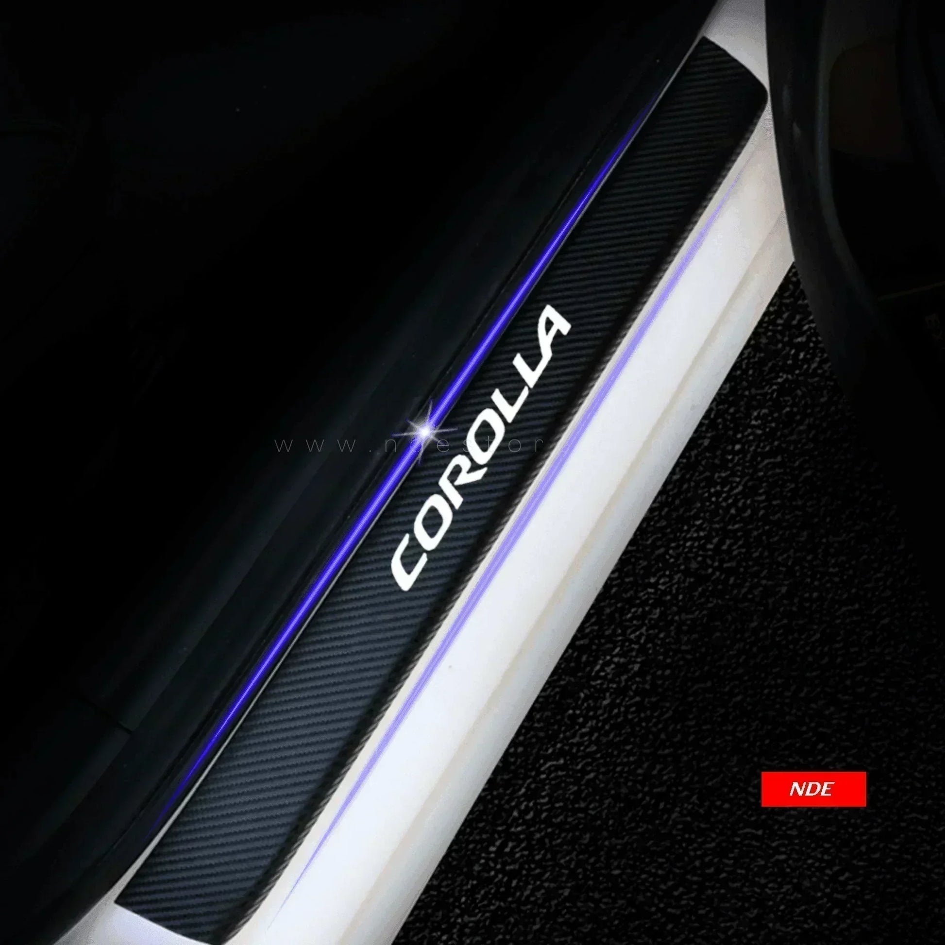 DOOR SILL AREA PROTECTION CARBON FIBER STICKER FOR TOYOTA COROLLA - ndestore.com