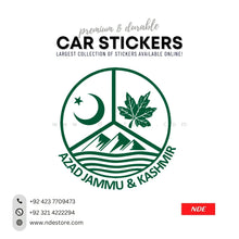 STICKER AZAD JAMMU & KASHMIR - ndestore.com