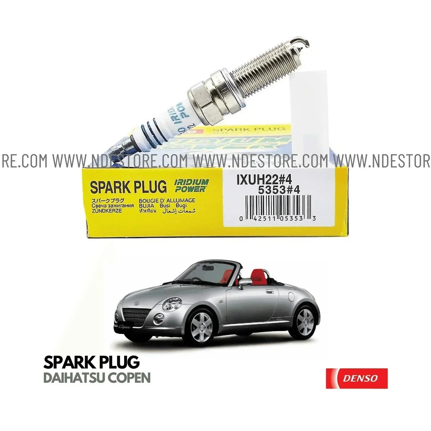 SPARK PLUG DENSO IRIDIUM POWER FOR DAIHATSU COPEN - ndestore.com