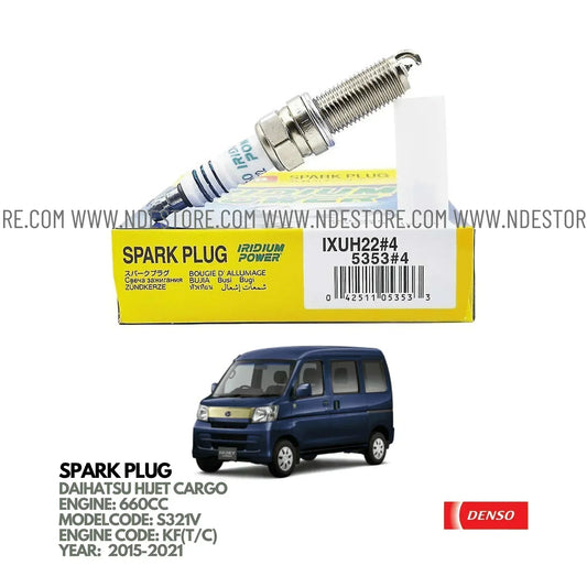 SPARK PLUG DENSO IRIDIUM FOR DAIHATSU CARGO TURBO CHARGED (2015-2021) - ndestore.com