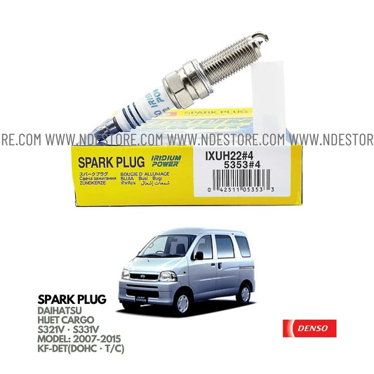 SPARK PLUG DENSO IRIDIUM FOR DAIHATSU CARGO TURBO CHARGED (2007-2015) - ndestore.com