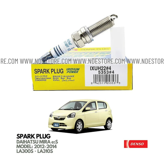 SPARK PLUG DENSO IRIDIUM POWER FOR DAIHATSU MIRA e:S (2012-2014) - ndestore.com