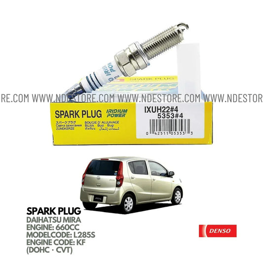 SPARK PLUG DENSO IRIDIUM POWER FOR DAIHATSU MIRA (2011) - ndestore.com