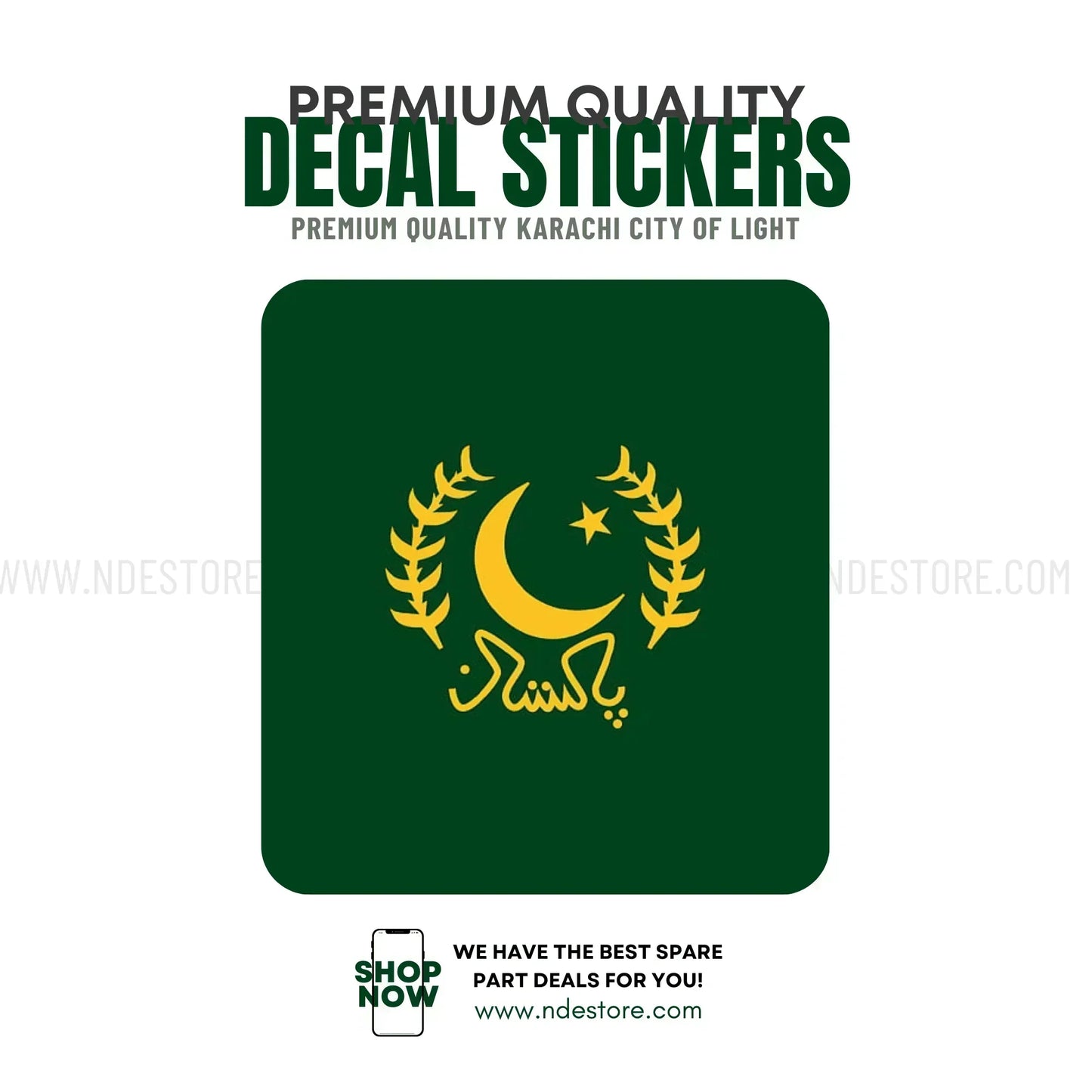 STICKER PAKISTAN OFFICIAL EMBLEM - ndestore.com