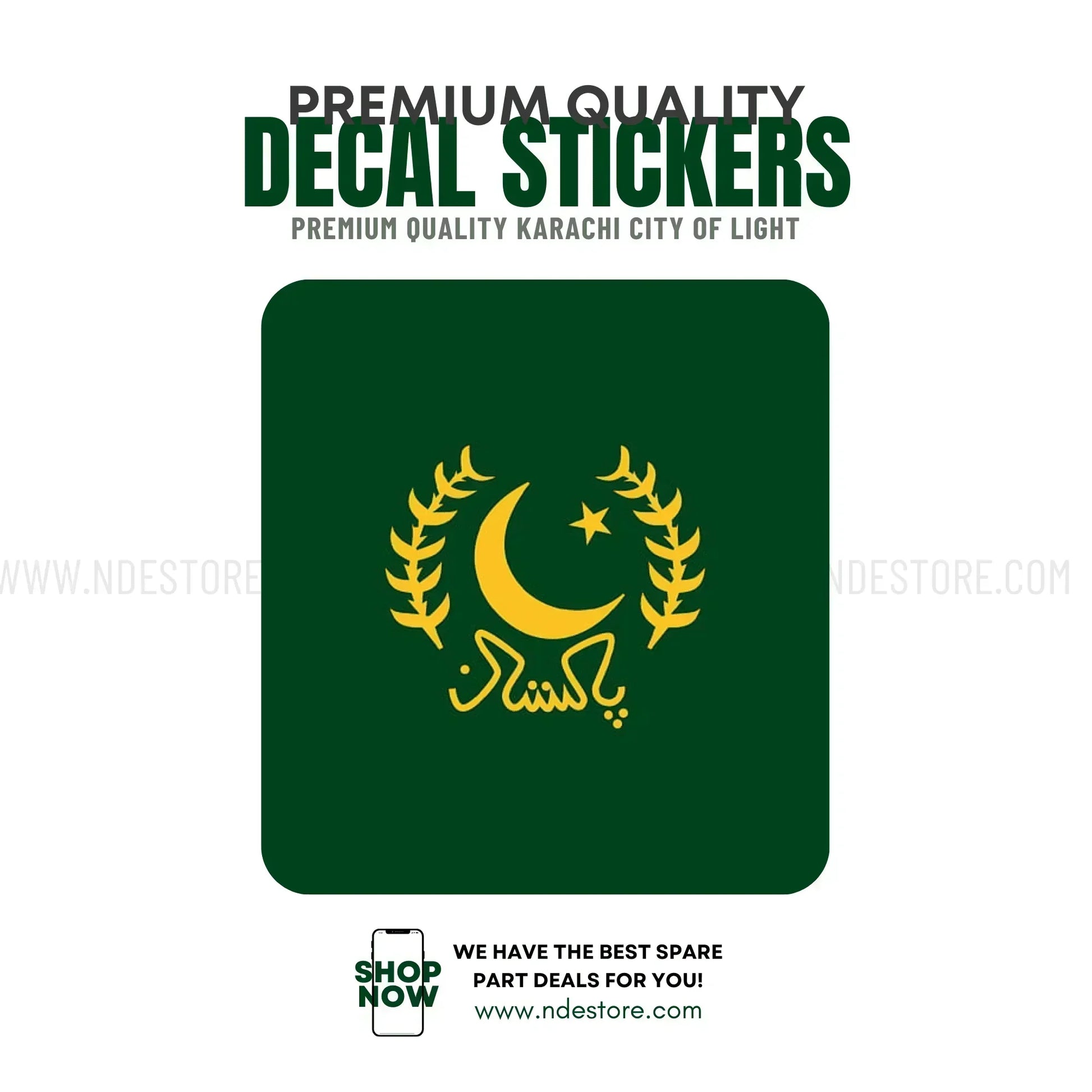 STICKER PAKISTAN OFFICIAL EMBLEM - ndestore.com