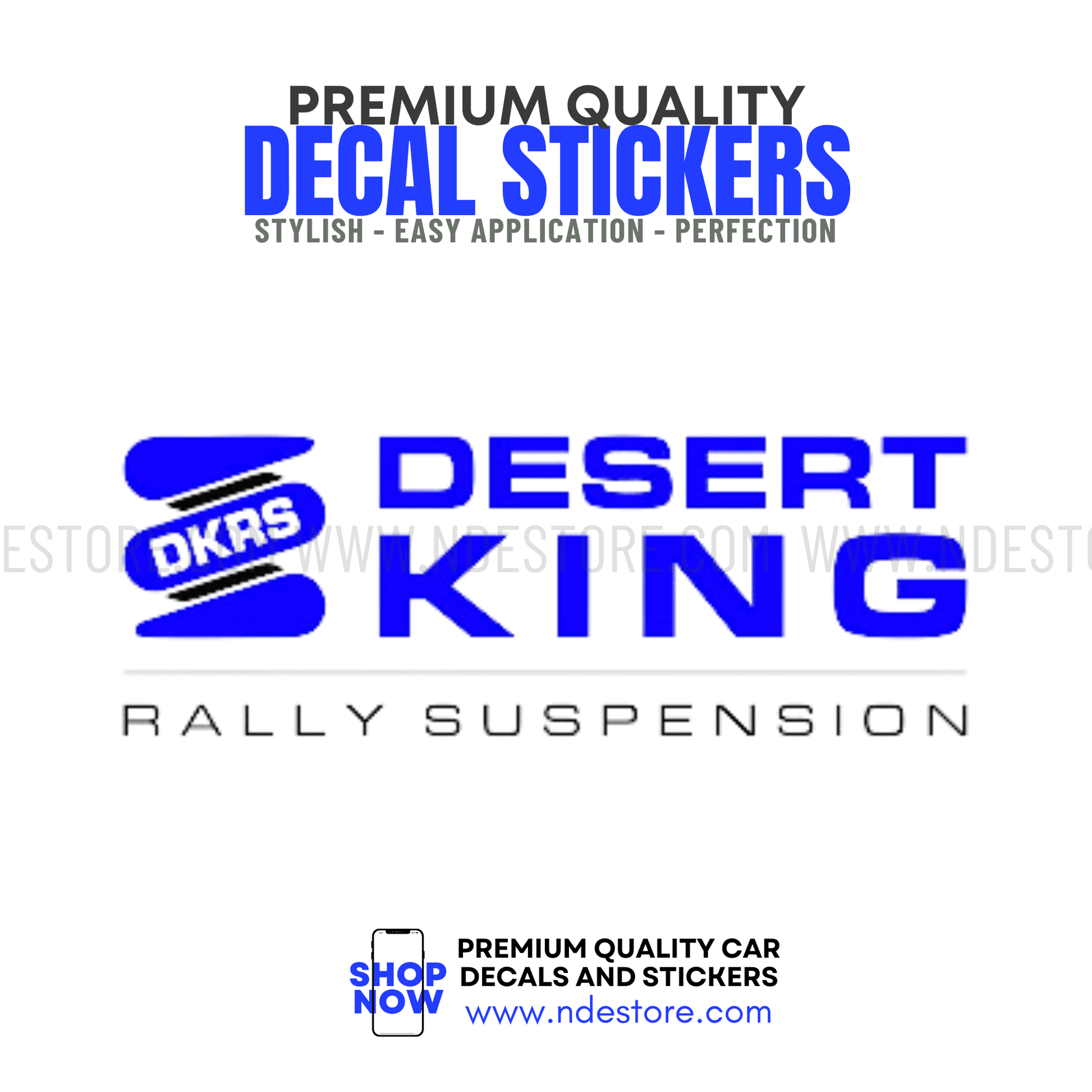 STICKER DESERT KING RALLY SUSPENSION - ndestore.com