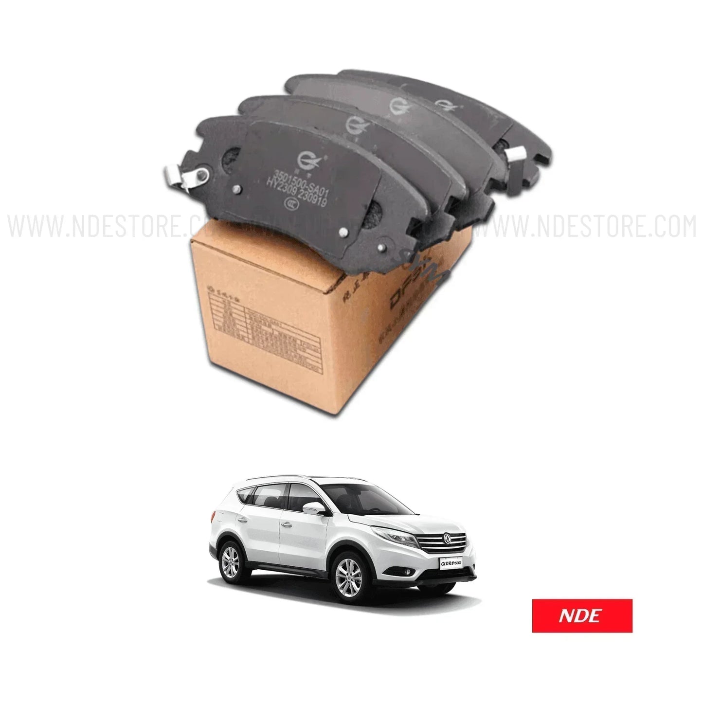 BRAKE DISC PAD SET FRONT GENUINE FOR DFSK GLORY 580 PRO - ndestore.com