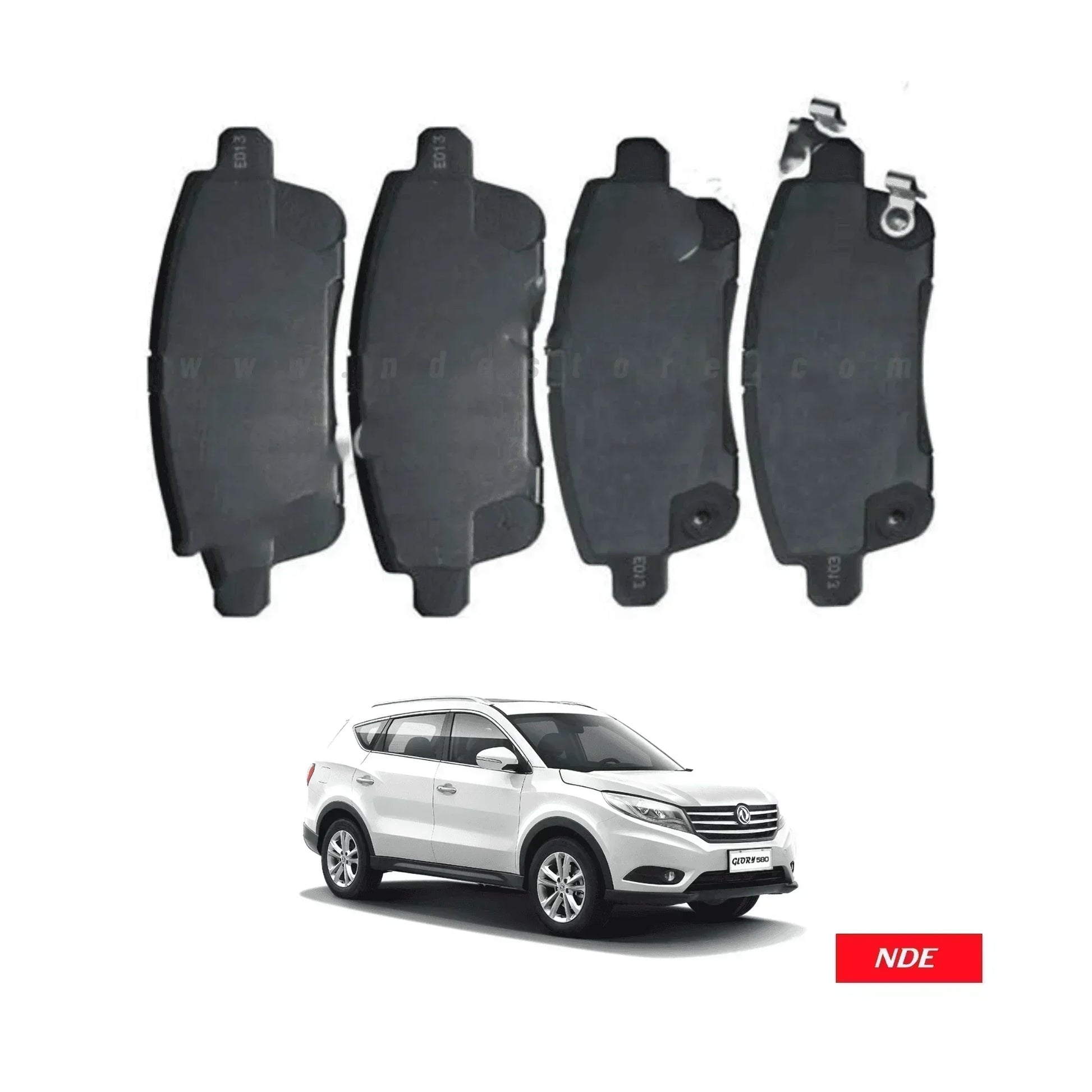 BRAKE DISC PAD SET FRONT GENUINE FOR DFSK GLORY 580 PRO - ndestore.com