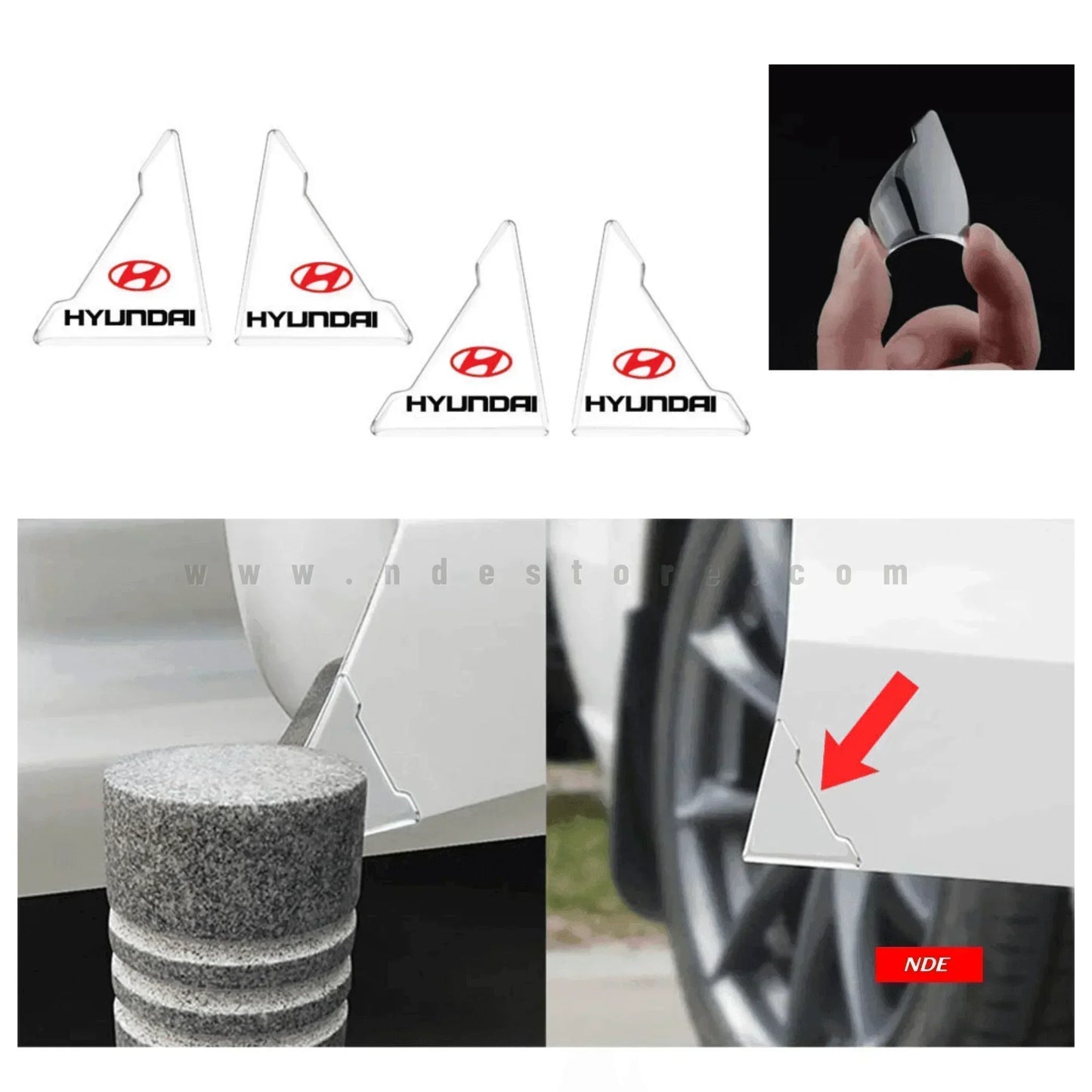 DOOR CORNER PROTECTION GUARD HYUNDAI LOGO - ndestore.com