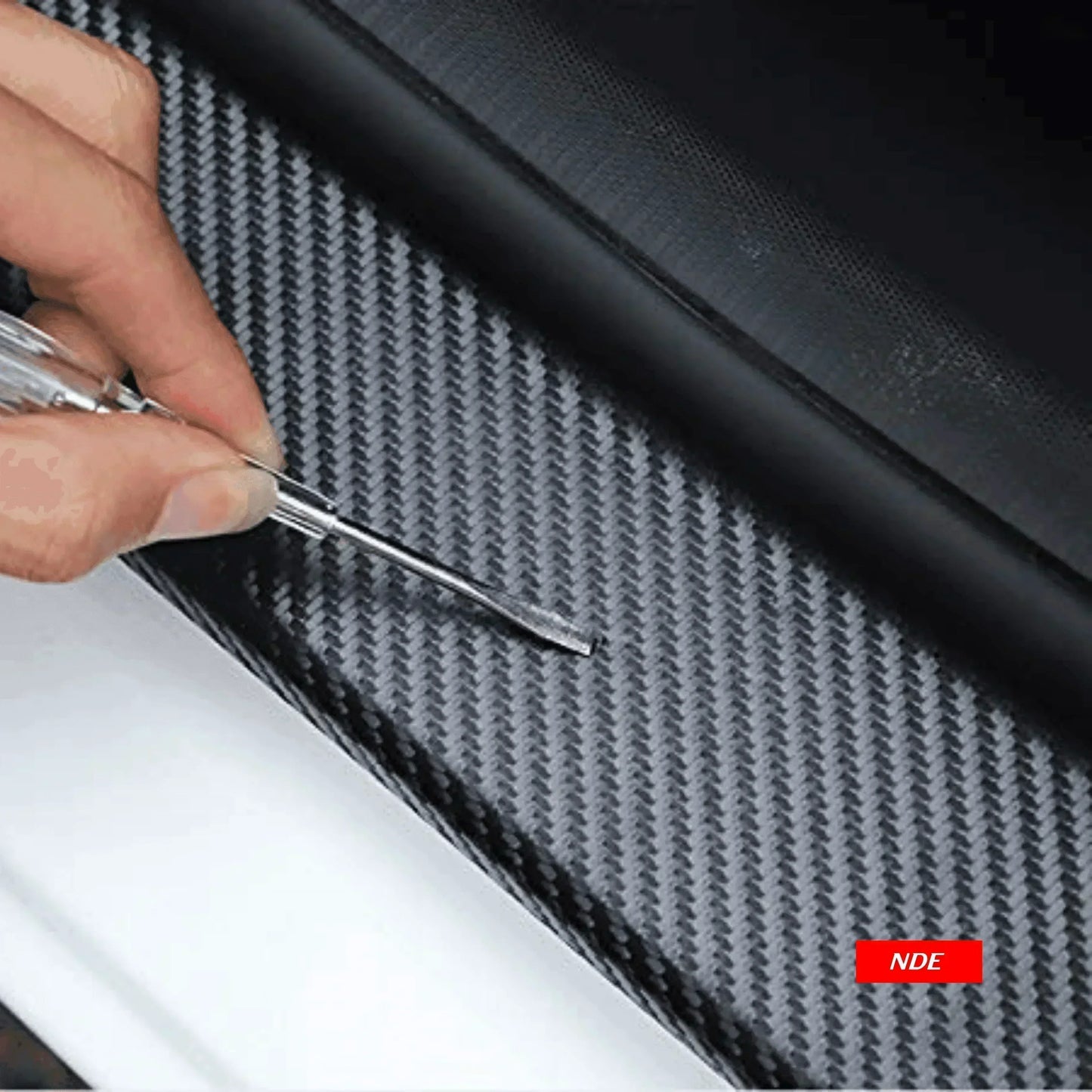 DOOR SILL AREA PROTECTION CARBON FIBER STICKER FOR HONDA CITY - ndestore.com