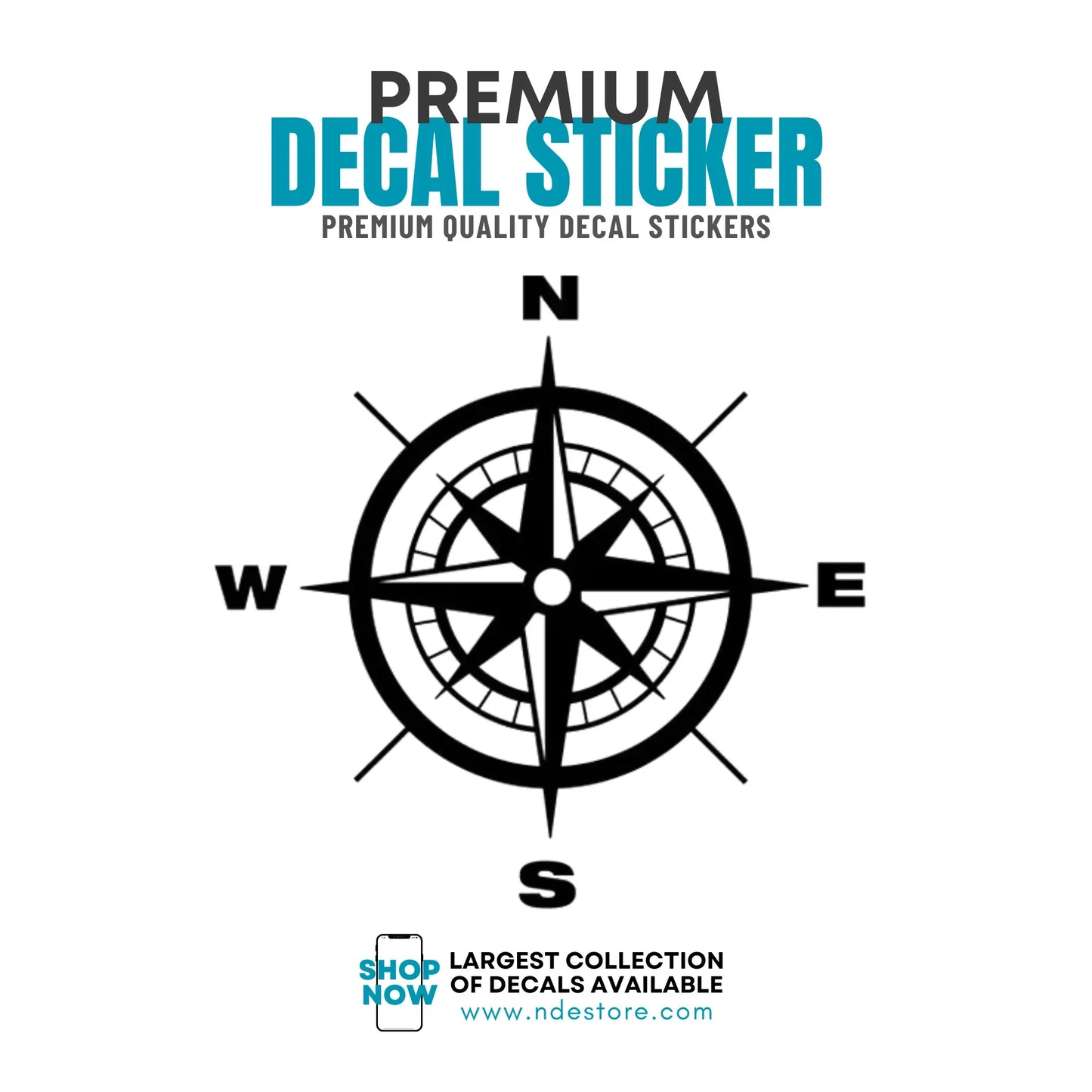 STICKER DECAL COMPASS