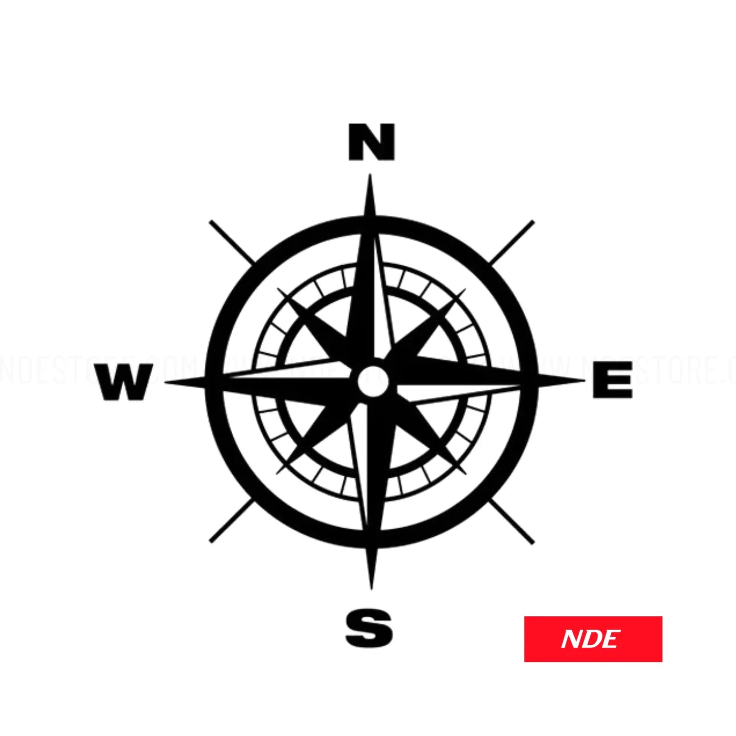 STICKER DECAL COMPASS