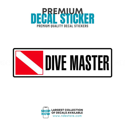 STICKER DECAL DIVE MASTER