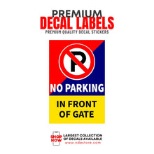 STICKER DECAL NO PARKING