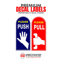 STICKER DECAL PUSH PULL