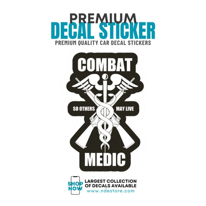 STICKER DECAL COMBAT MEDIC